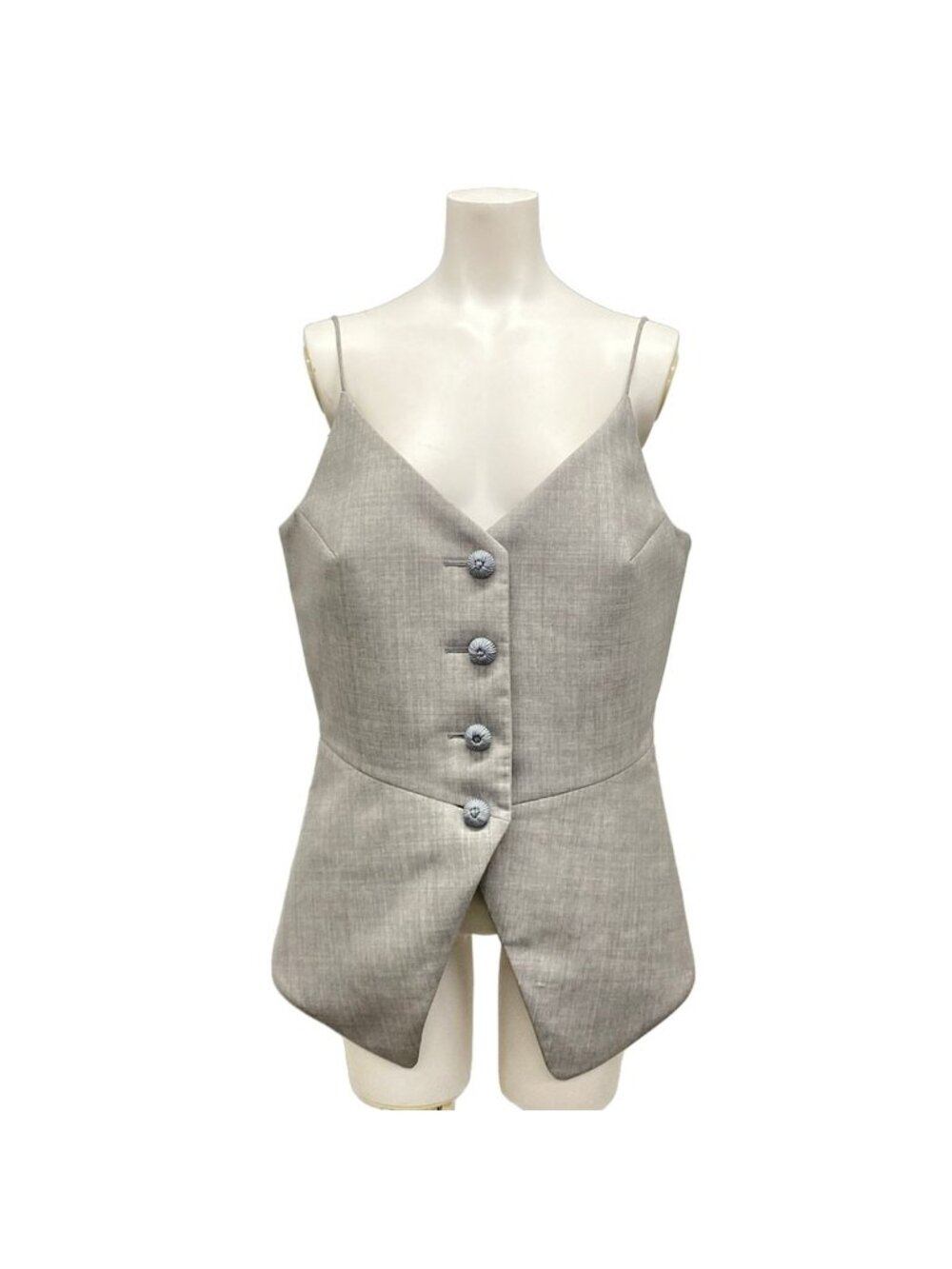 Louis Vuitton Vest M Light Gray Camisolevest Wool